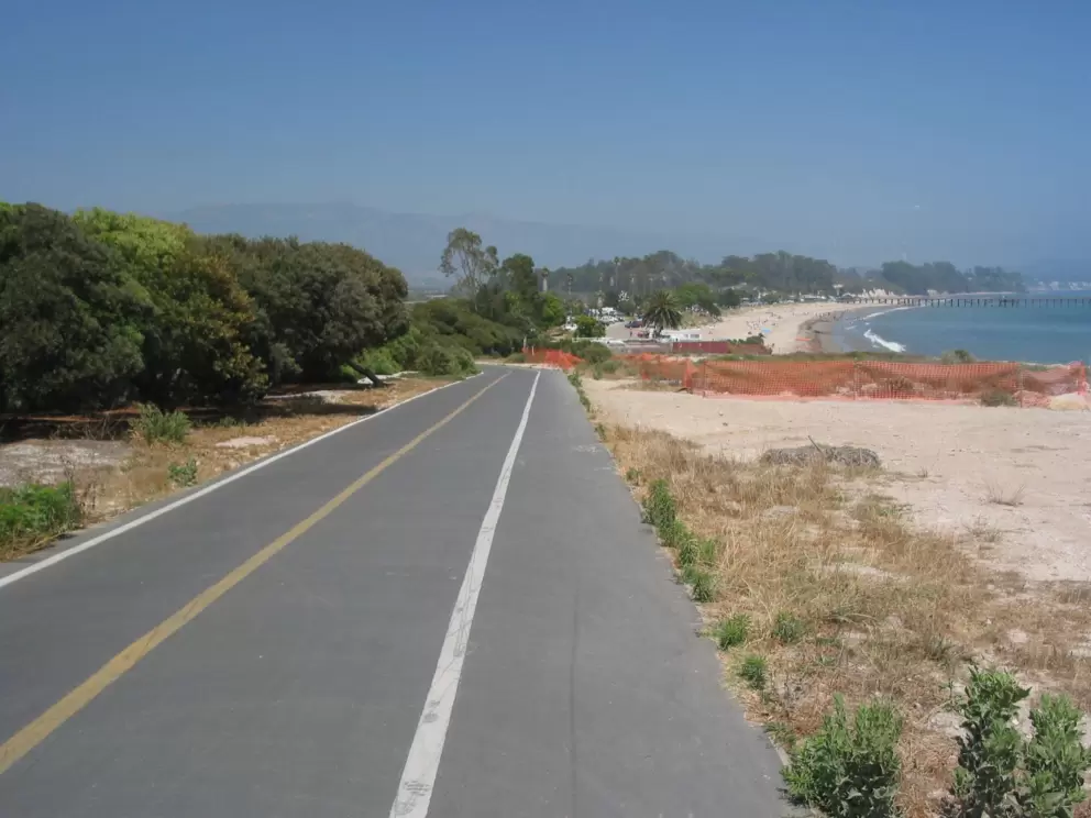 The bike path as it continues past Goleta Beach up to UCSB- stunning ocean views!