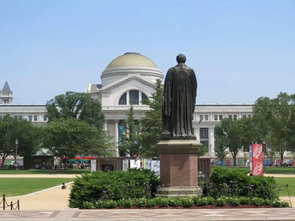 The museum, as seen from Smithsonian Castle, across the Mall.