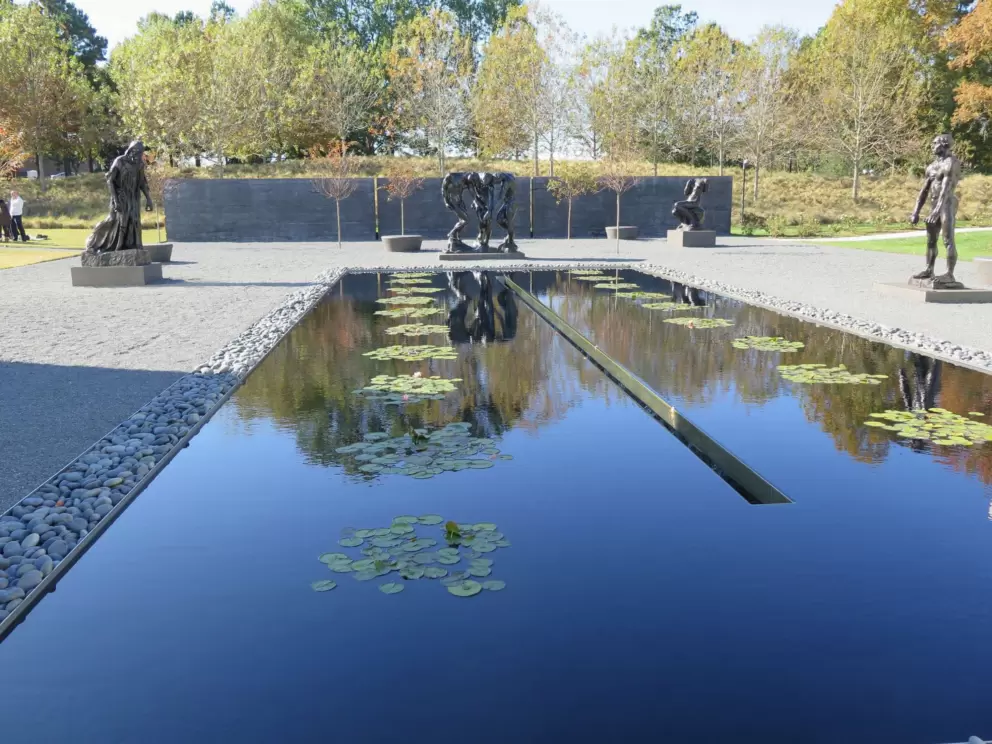 The sculpture garden.