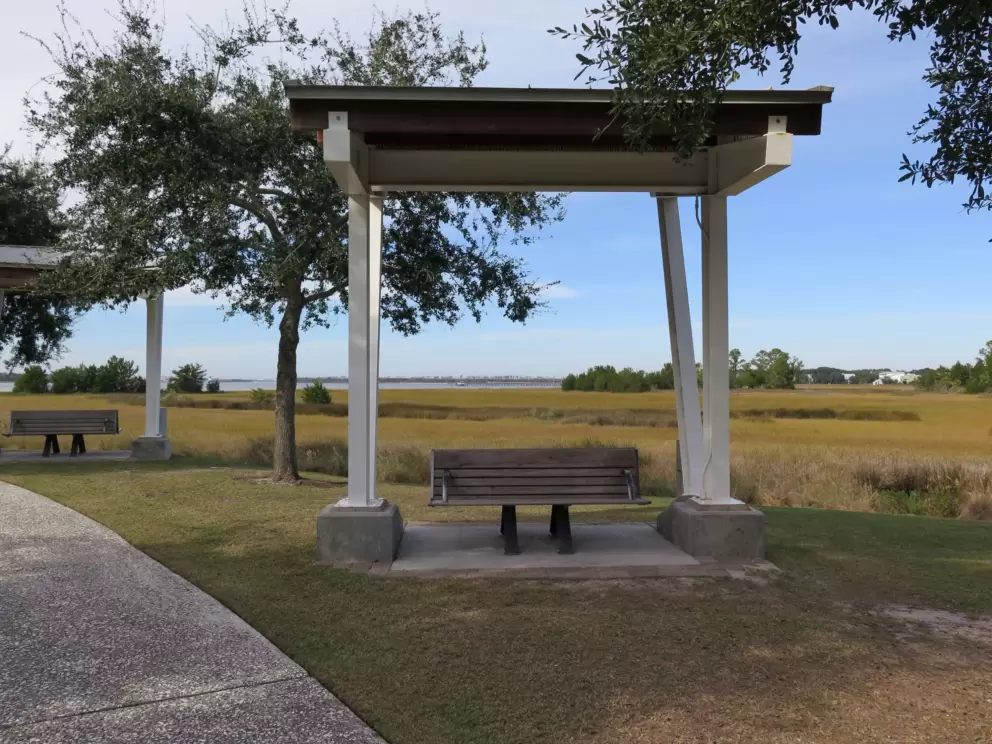 Bench in the park.