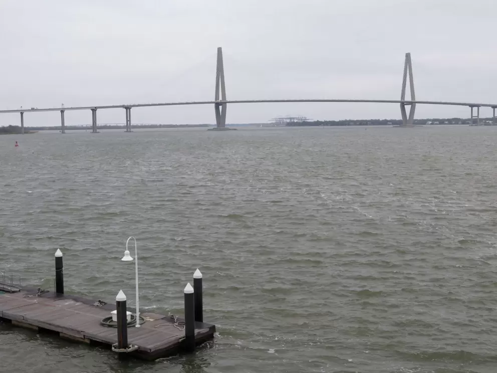 View of Arthur Ravenel Jr. Bridge.