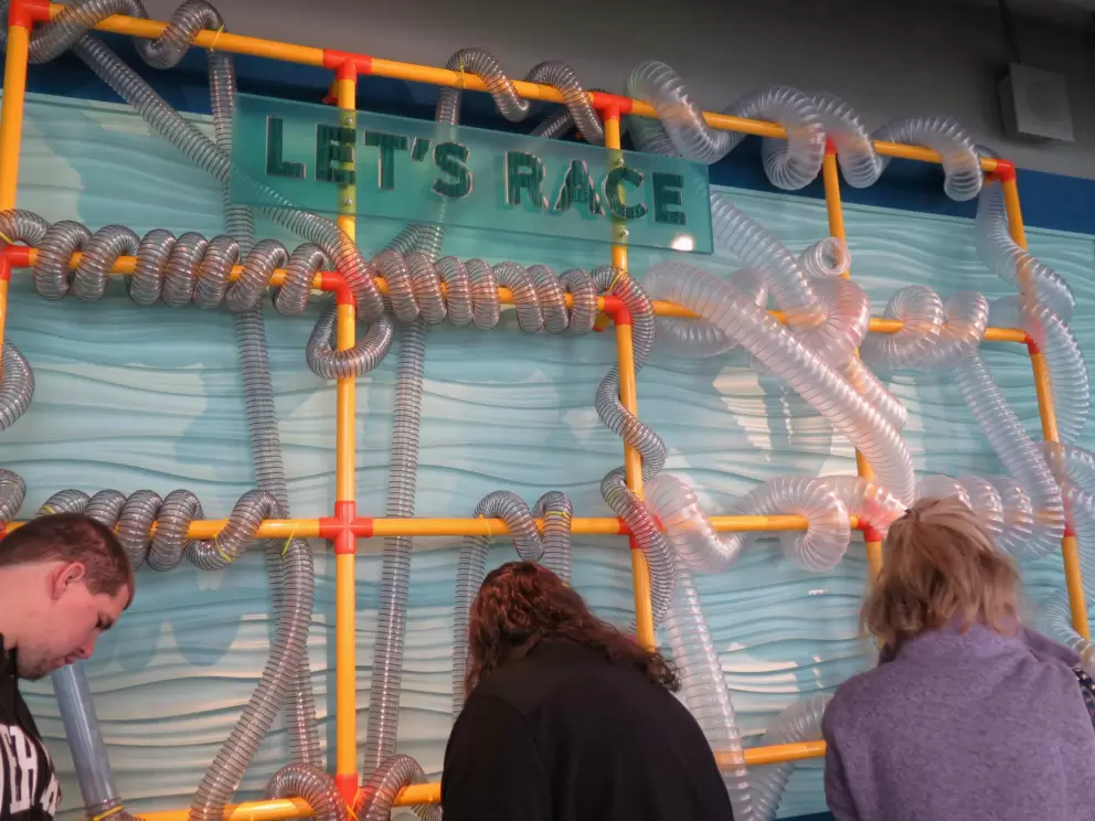 Tubes to shoot balls through.