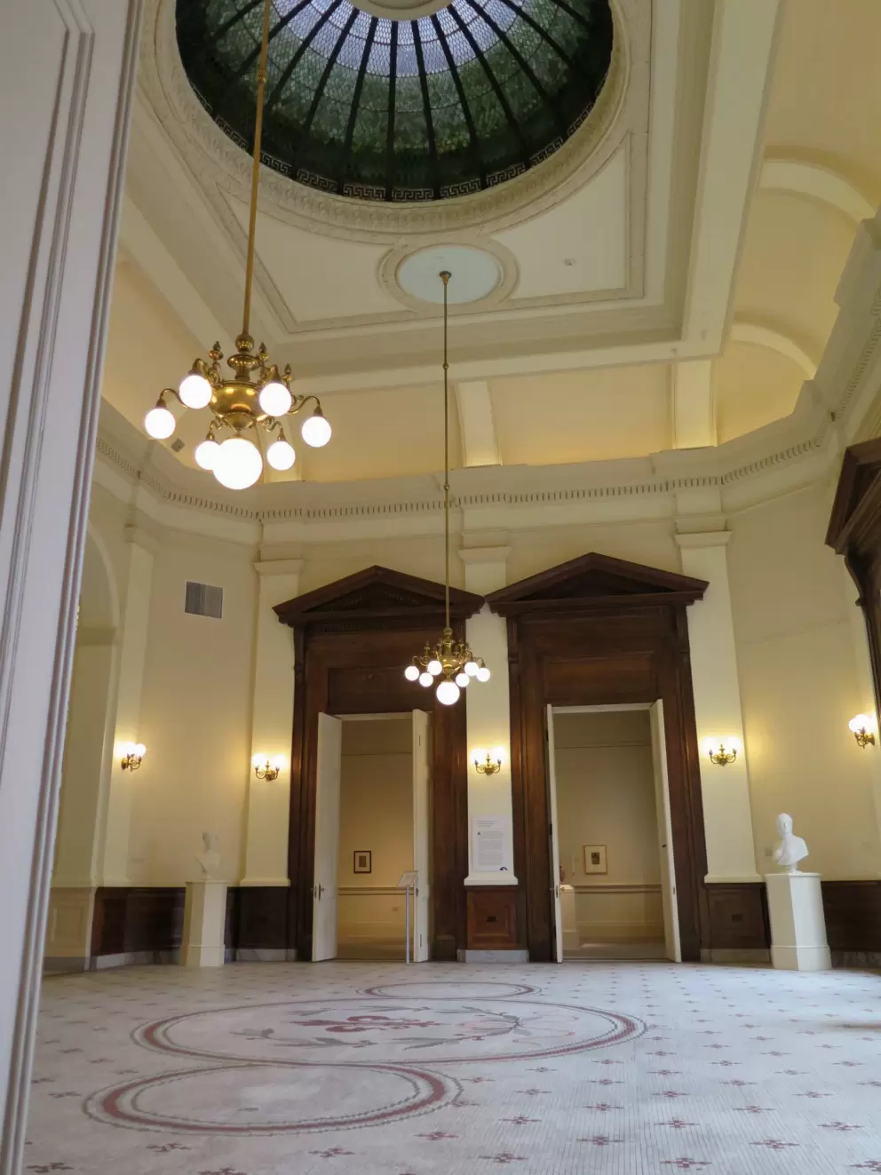 Upstairs sculpture room.