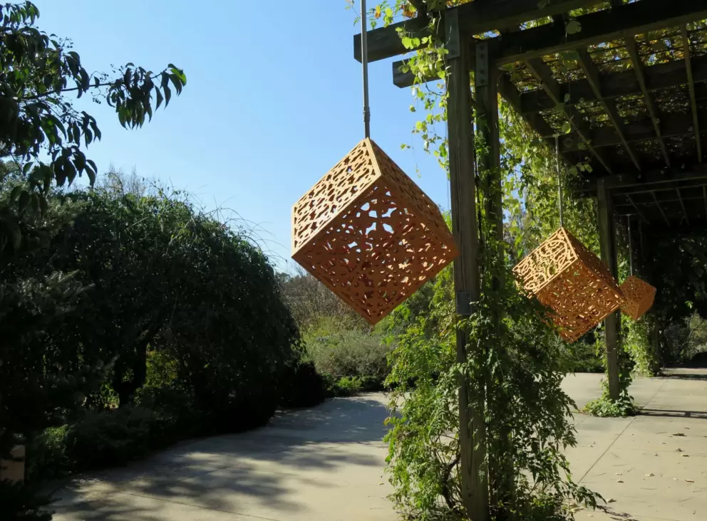 Hanging boxes.