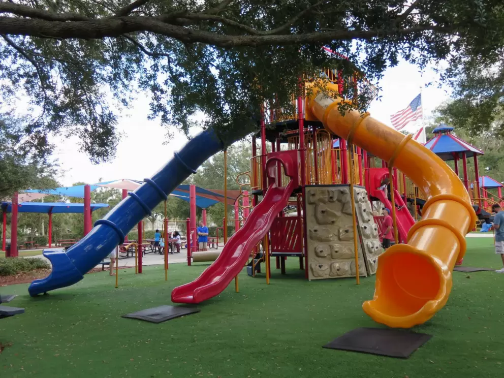 Two huge tunnel slides!