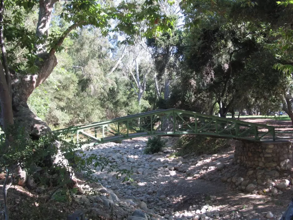 Bridge over the dry creek.