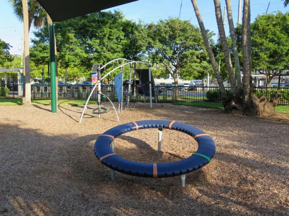 Spinner on the playground at Belle Isle. 
