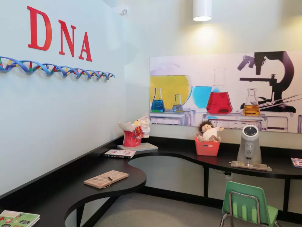DNA lab.