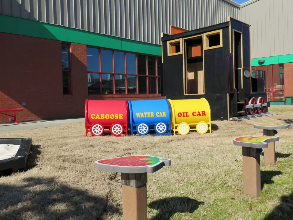 Outdoor caboose.