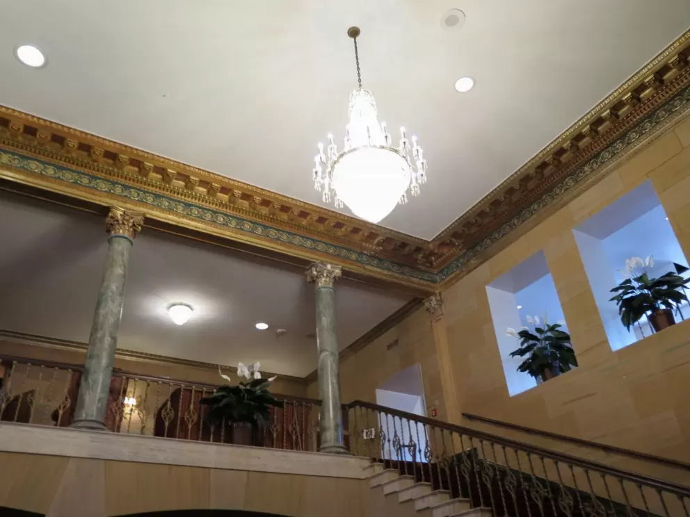 Inside Carolina Theater.