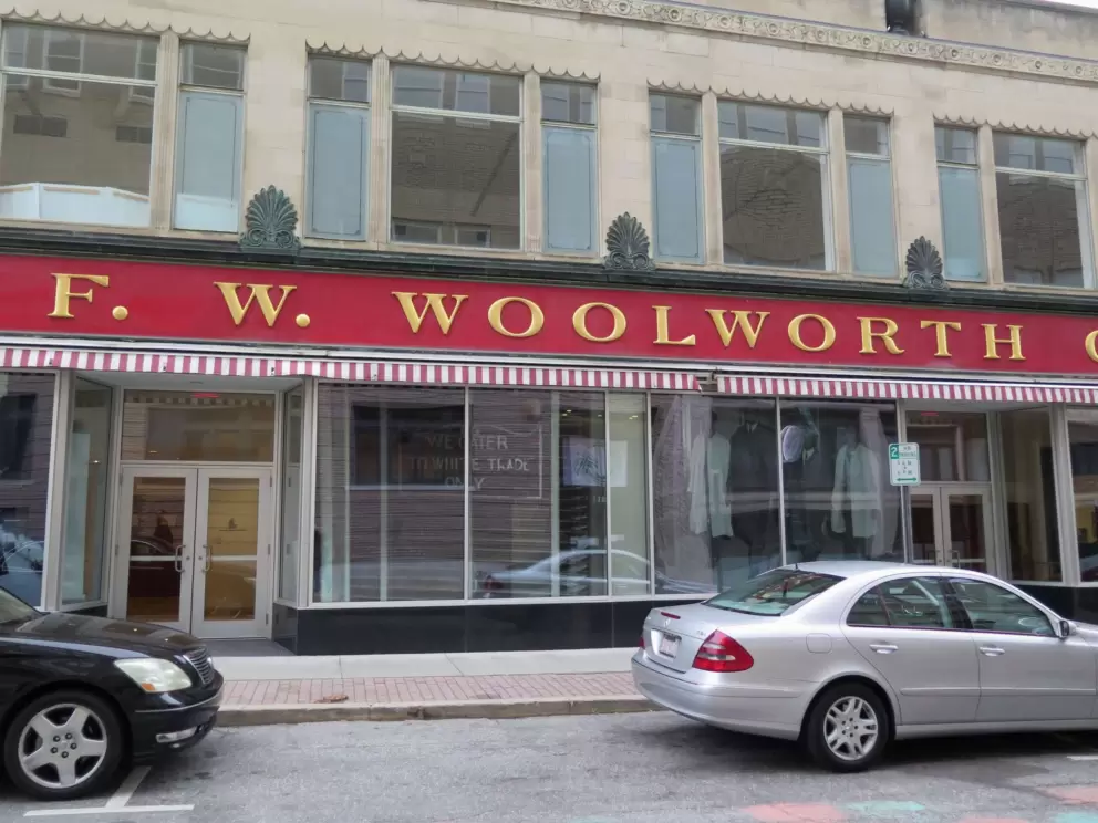 F. W. Woolworth Building, where the International Civil Rights Museum is located.