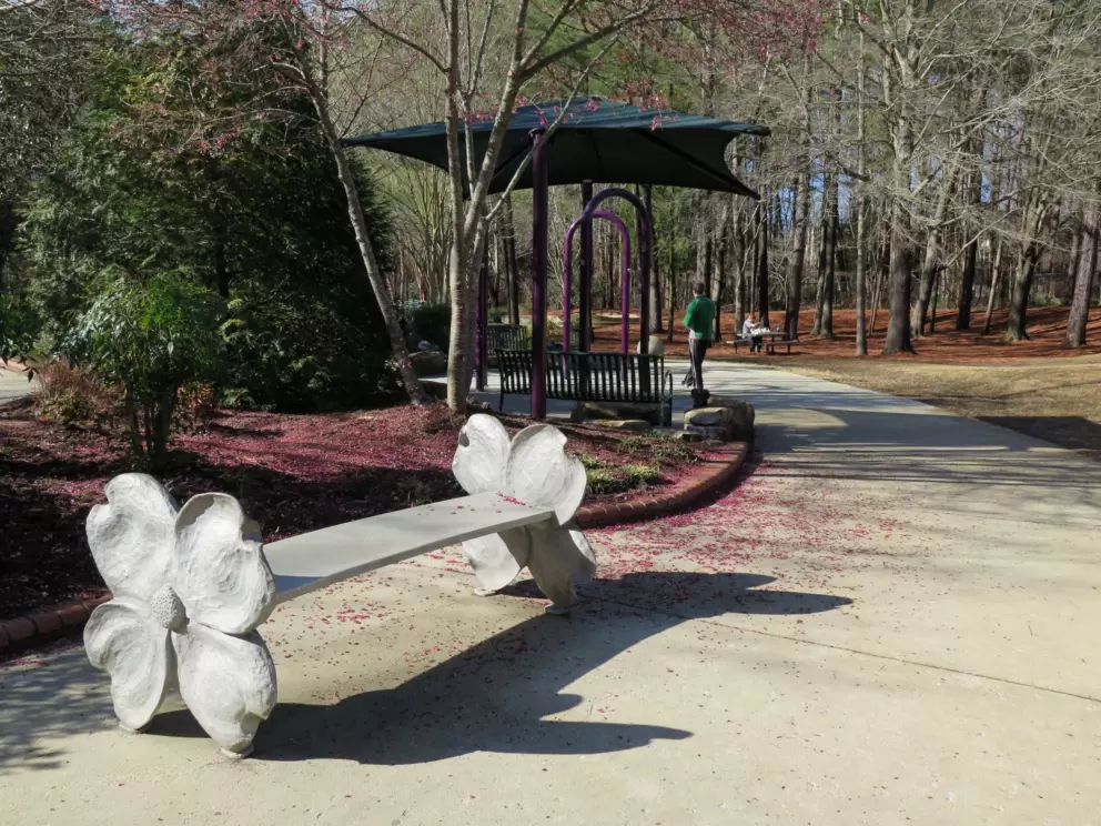 Flower bench.