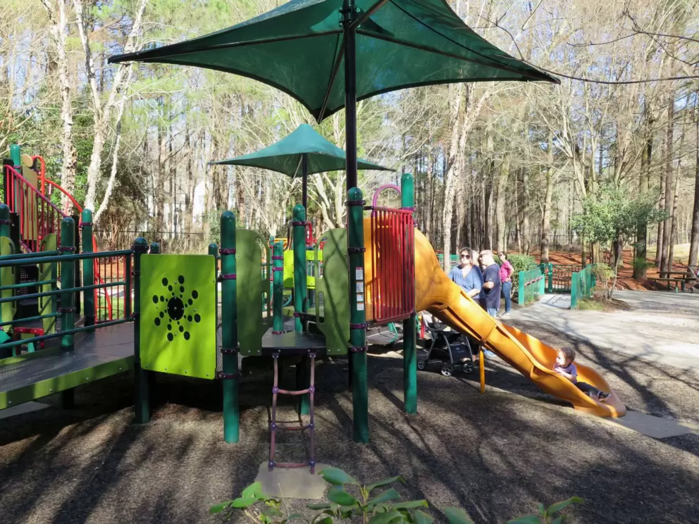 More fun exploring on the playground.
