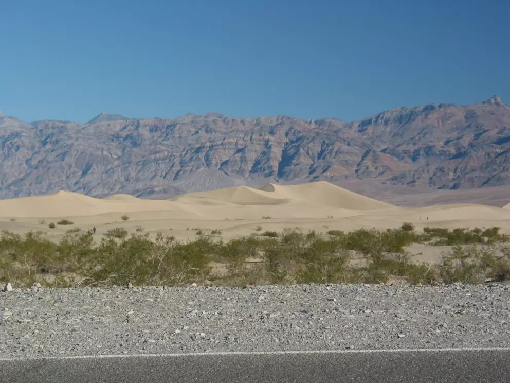 The dunes, along the road just south of Stovepipe Wells.