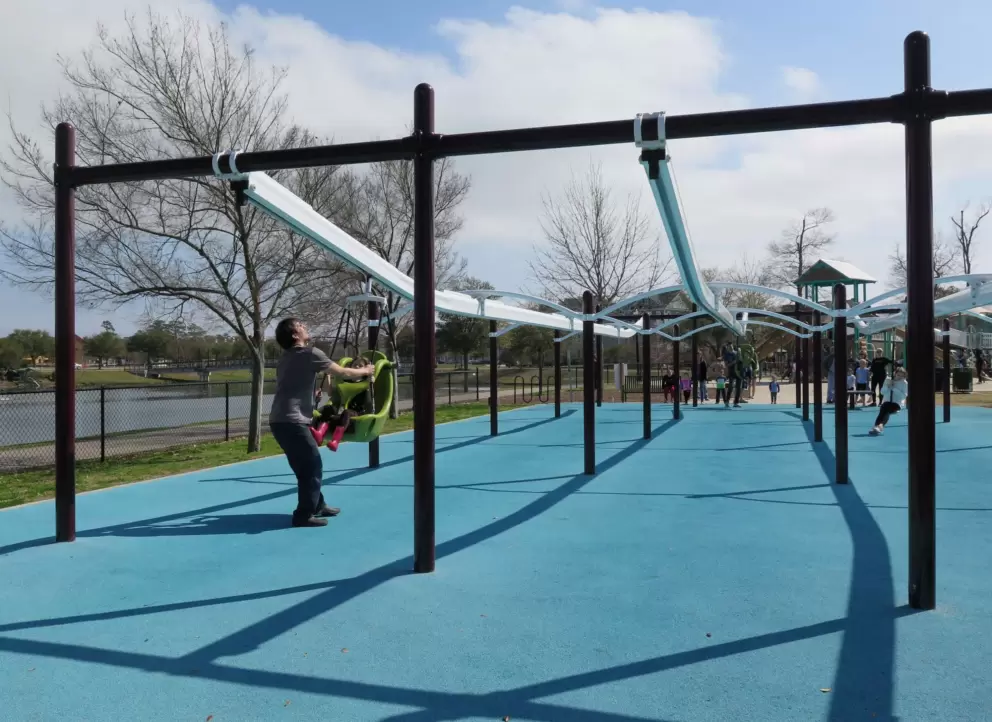 The cable swings work really well!