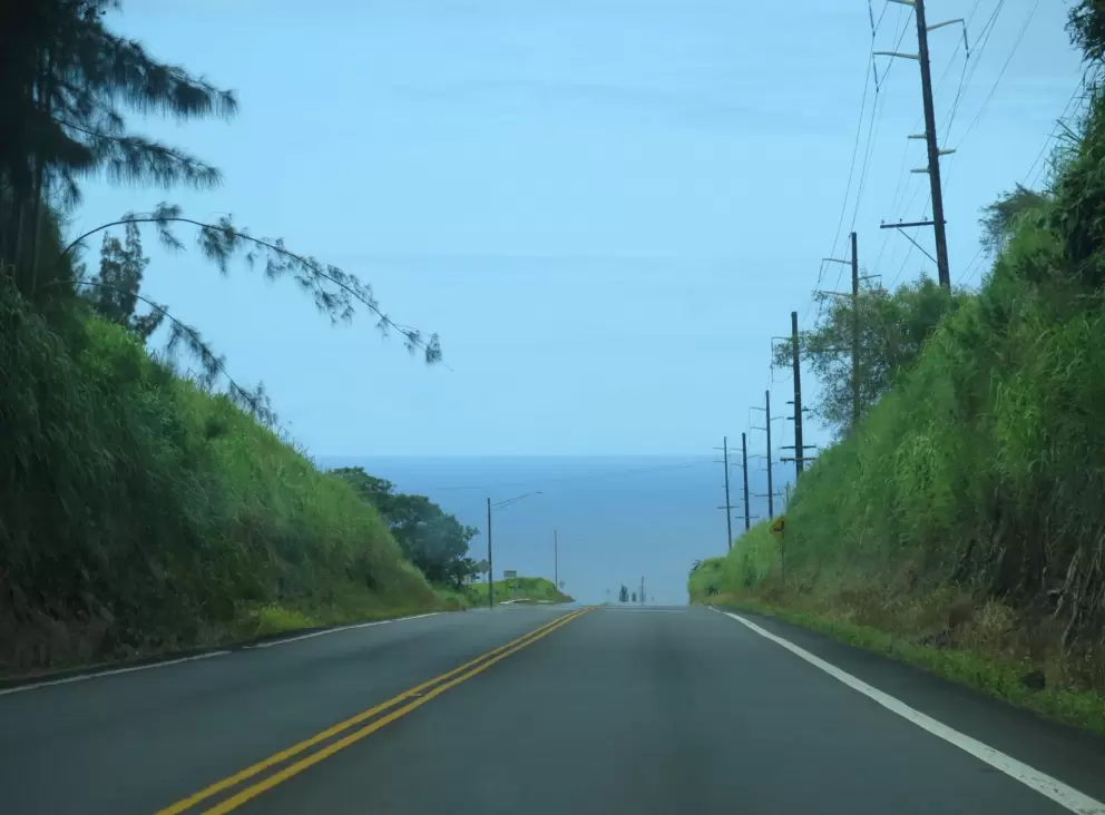 The ocean up ahead!