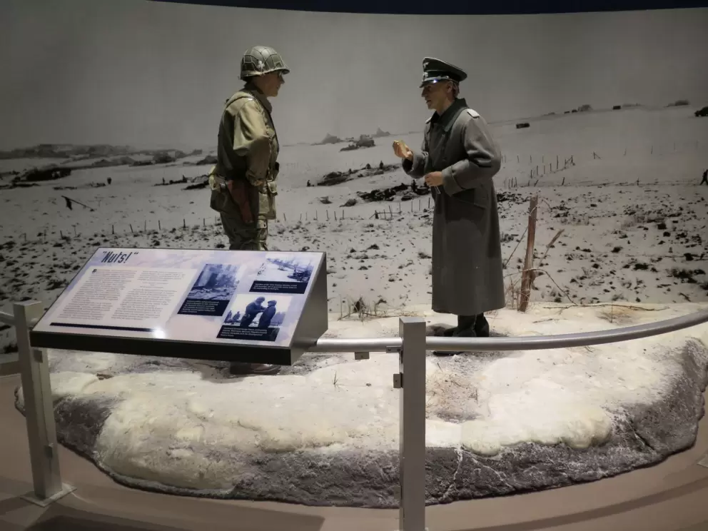 The American commander would not surrender to the German commander.