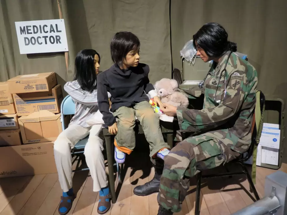 Special forces medics provide care in the Phillipines.