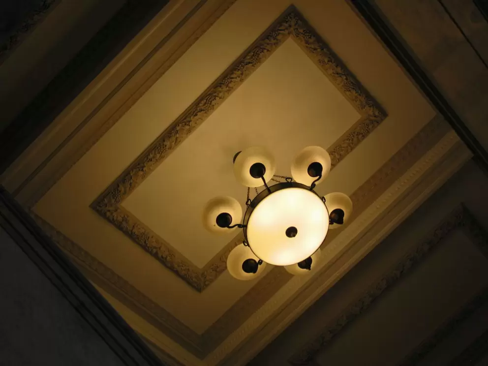 Fancy ceilings.
