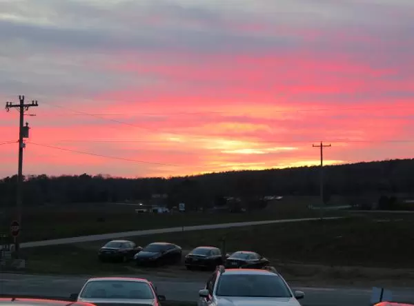Sunset at the farm.
