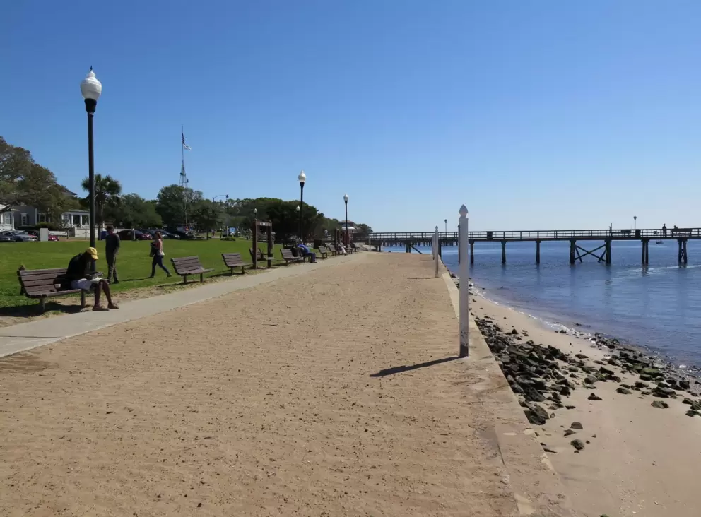 Waterfront Park- probably nicer at sunset since it has no shade.