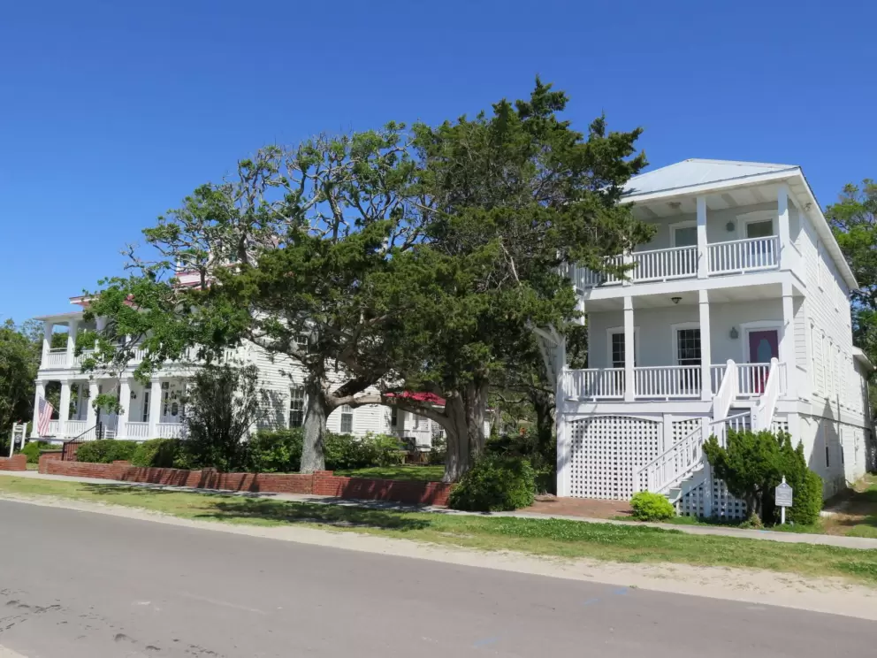 Cute houses on West Bay Street.