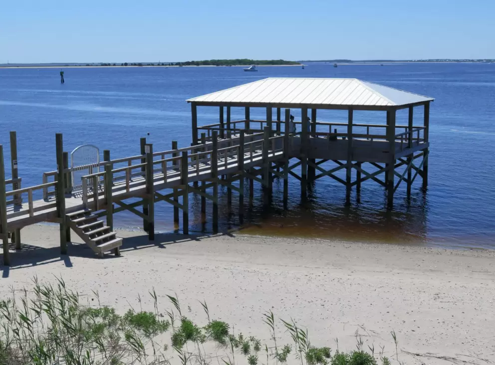 Dock at Frying Pan Restaurant.