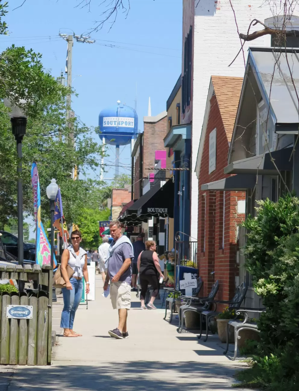 Howe Street, the main strip. I prefer the other area, Yacht Basin Dr.
