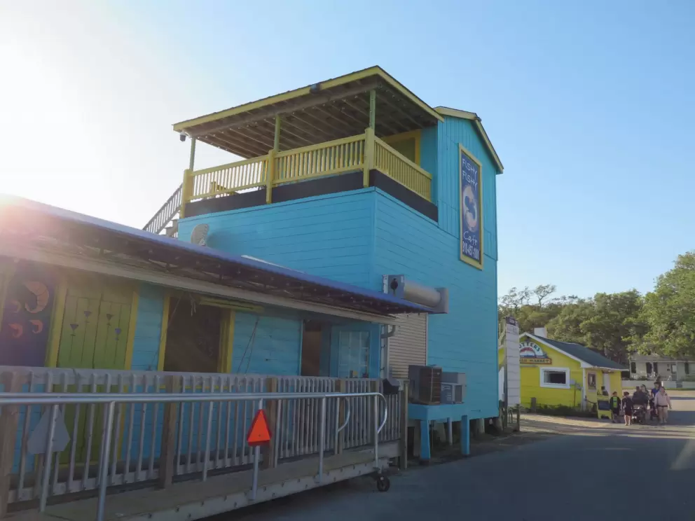 The cute color of Fishy Fishy Cafe.