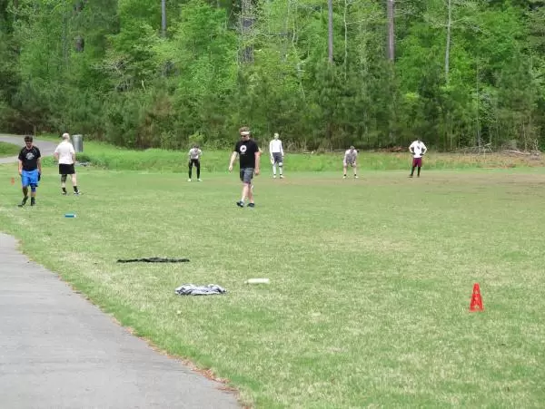 Ultimate frisbee on the field a short walk away.