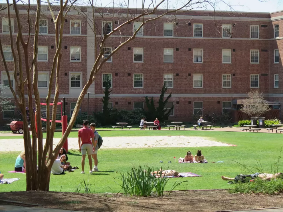 Sand volleyball at Tucker Owen Beach.