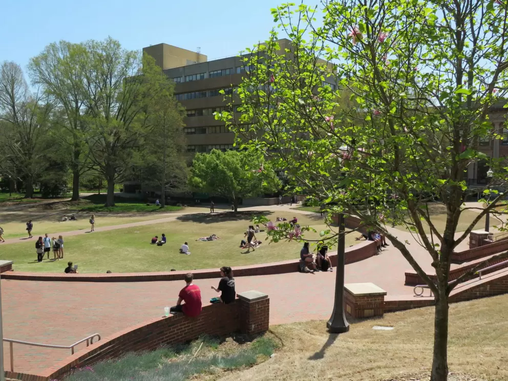 Court of North Carolina, a huge recessed open space.