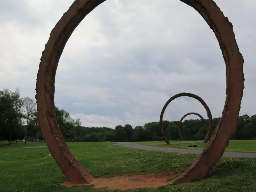 The red rings lined up.