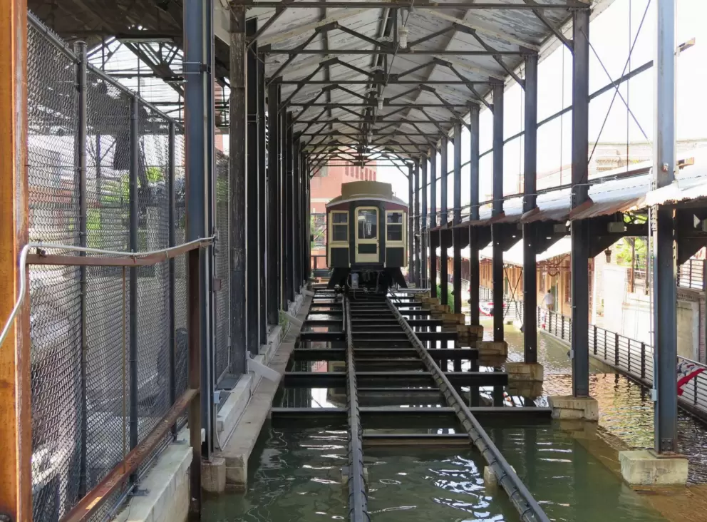 The train that brought coal to the factory.
