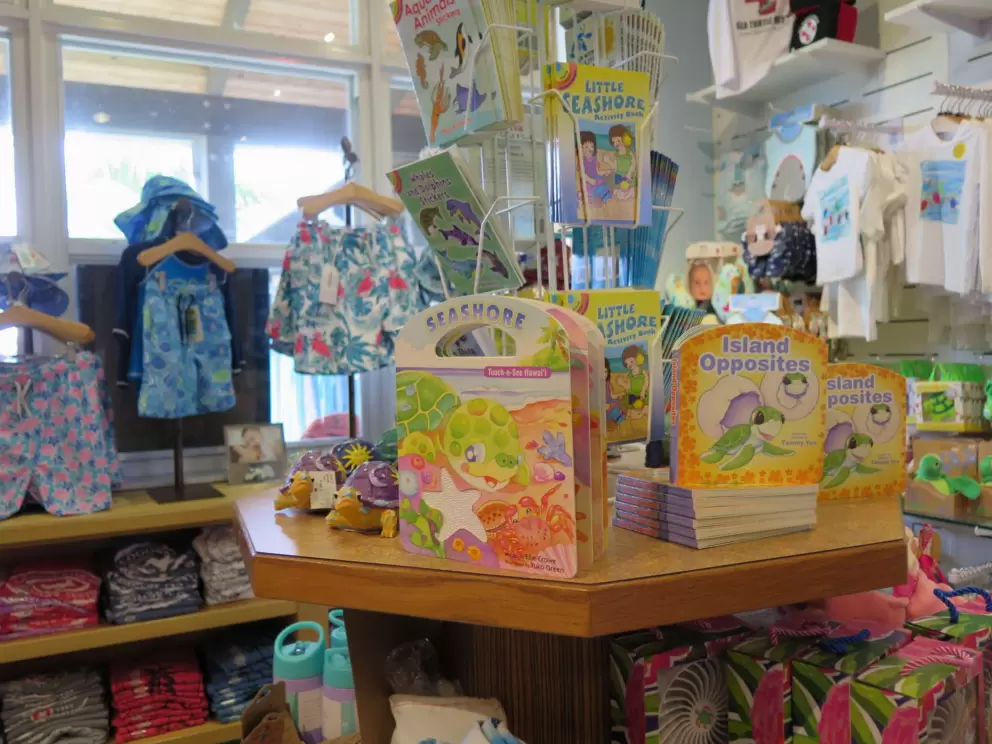 Awesome kids books by Ellie Crowe in the gift shop.