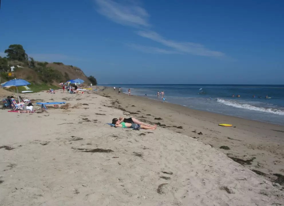 Summer afternoon at Refugio Beach.