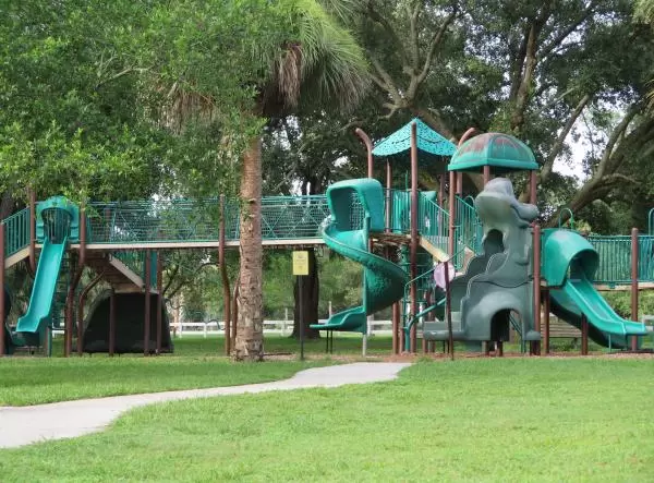 The playground is large!