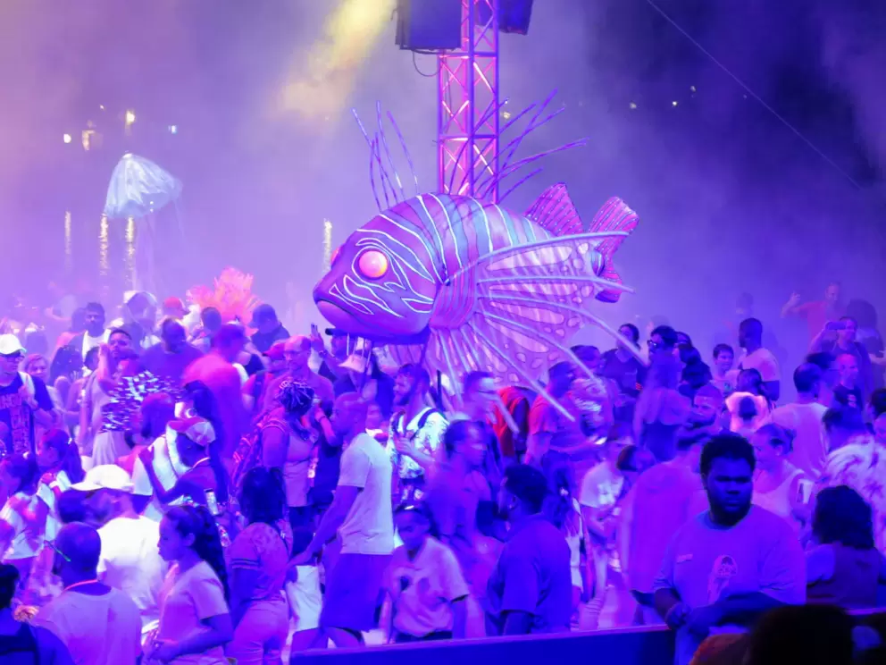 Revelers during Electric Ocean.