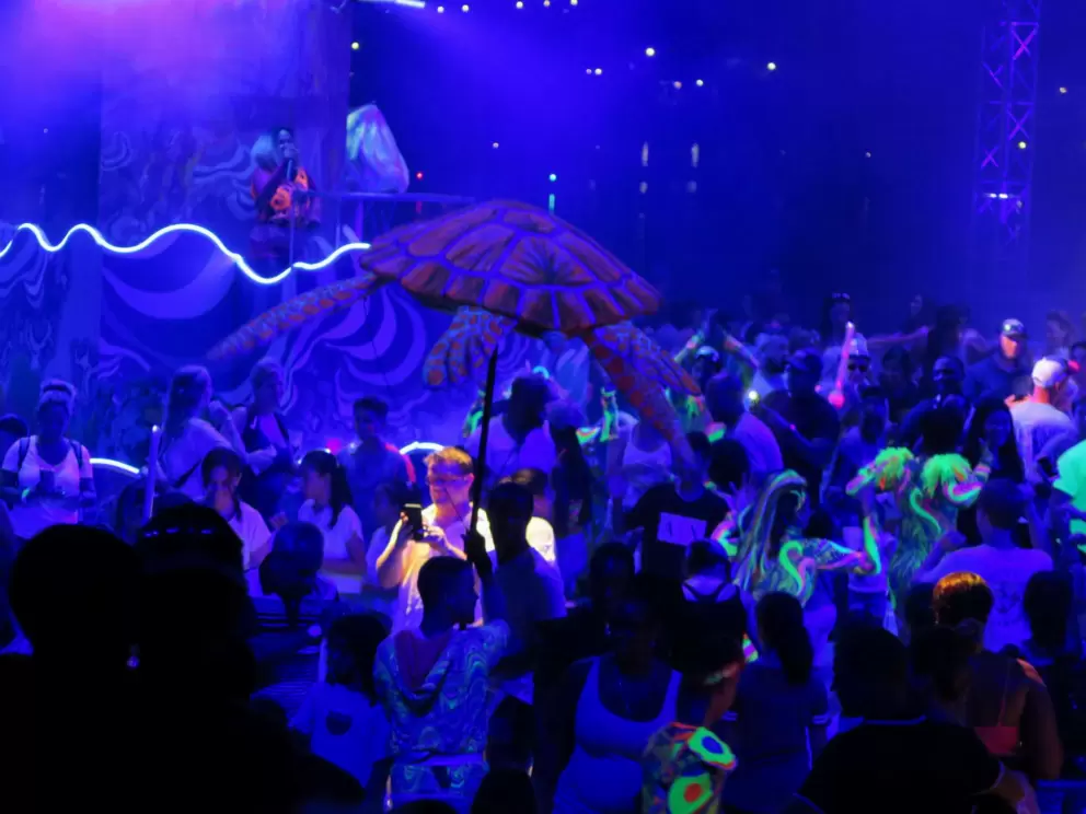 Huge dance party every night during Electric Ocean.
