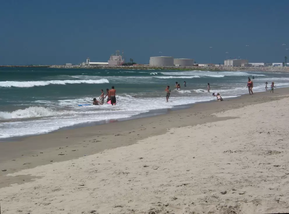 Military base to the west of Port Hueneme Beach.