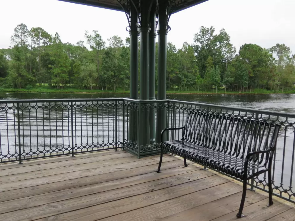 Bench at the dock.