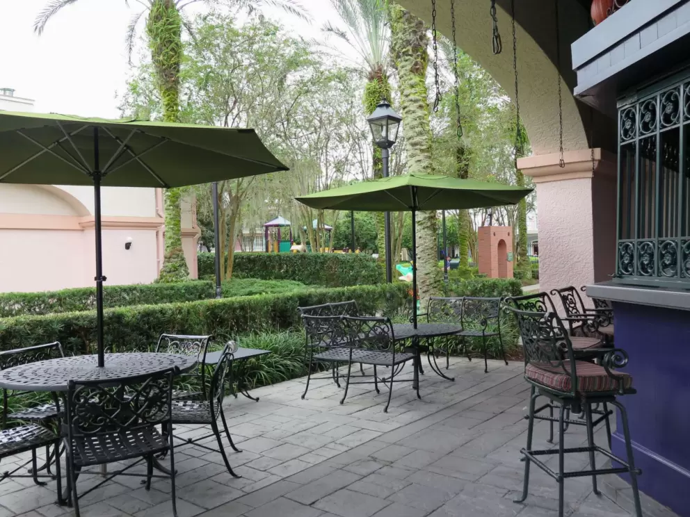 Eating area.