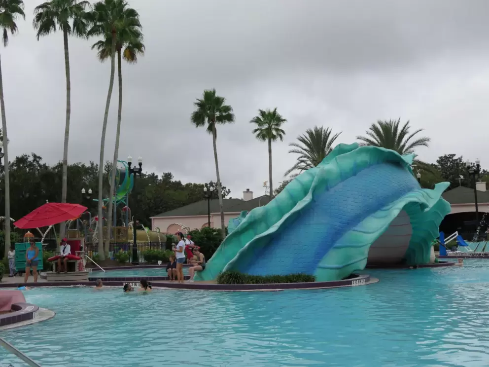 The sea serpent pool at Port Orleans French Quartet Resort.