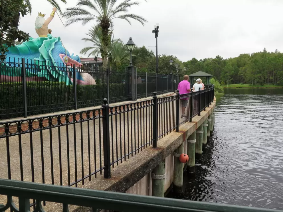 Waterfront walkway.