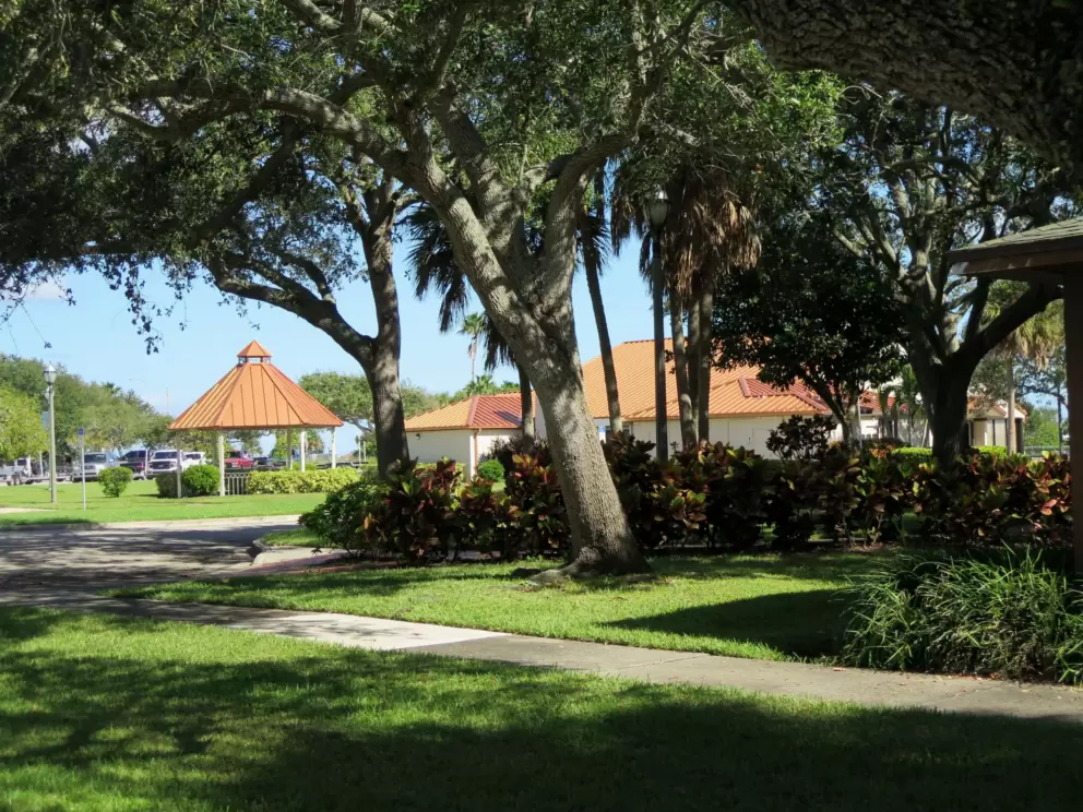 Gazebo at Claude Edge Front Street Park.