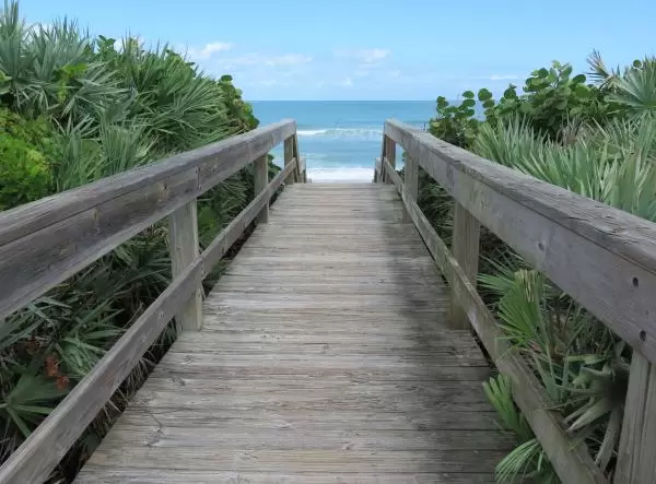 The beach beckons you.