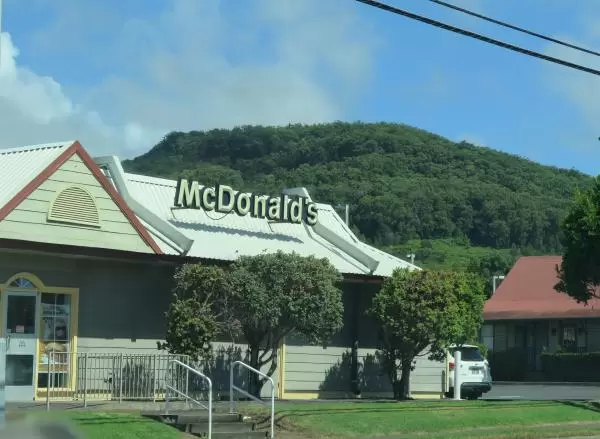 Even the McDonalds is beautiful in Waimea.