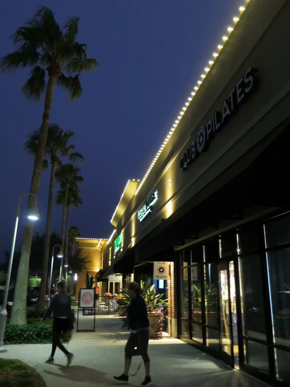 Nighttime at The Avenue.