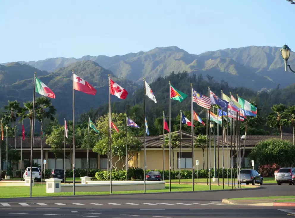 Flags from around the world.