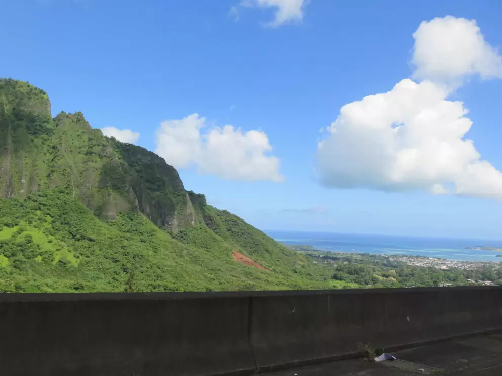 Looking back toward the ocean.